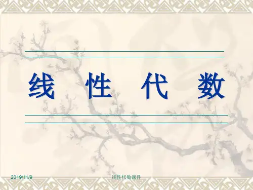 线性代数课件第四章向量组的线性相关性——习题课