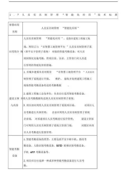 重庆市智慧工地建设标准.docx