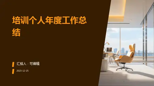 培训个人年度工作总结ppt (3)