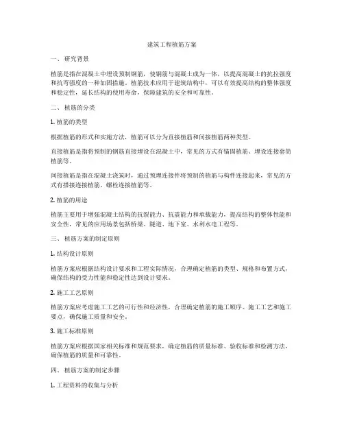 建筑工程植筋方案