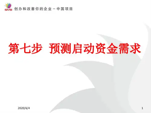 预测你的启动资金PPT精选文档