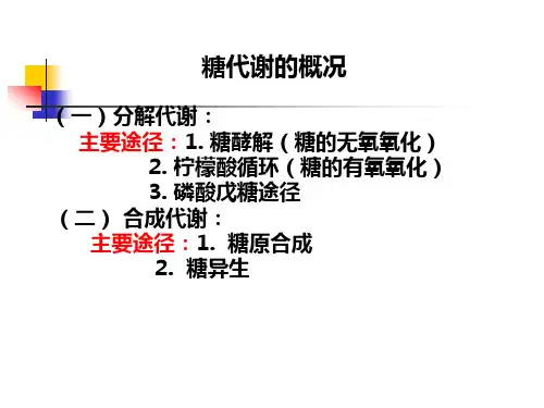 第22章糖酵解