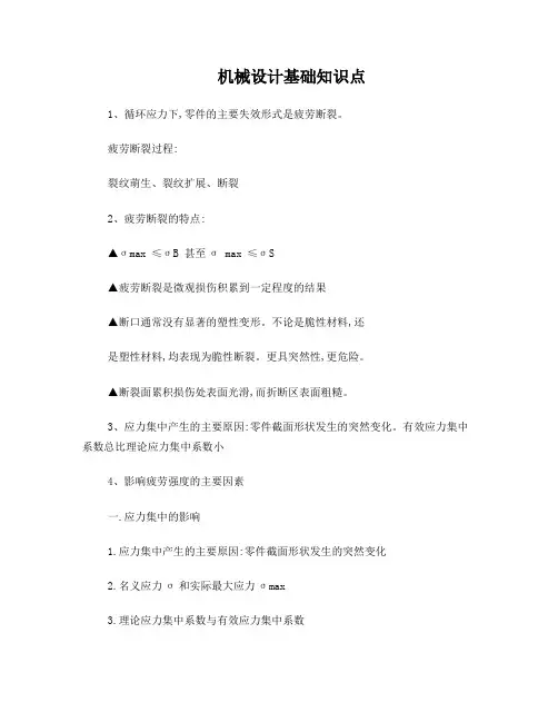 机械设计基础知识点总结