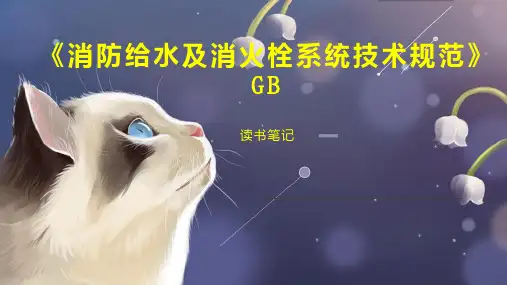 《消防给水及消火栓系统技术规范》GB