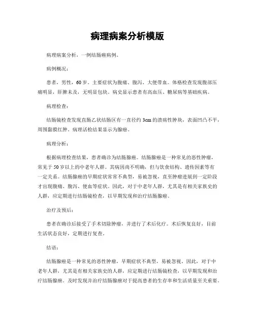病理病案分析模版