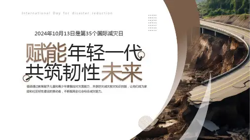 10月13日第35个国际减灾日自然灾害的特征影响与应对课件PPT