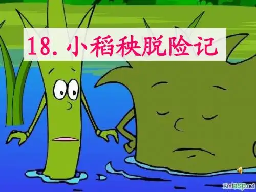 小稻秧脱险记优秀ppt