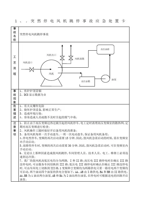 应急处置卡化产