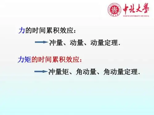 角动量 冲量矩 角动量守恒定律