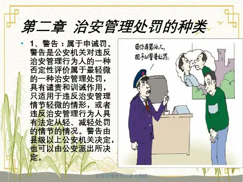 治安管理处罚法讲义娄国