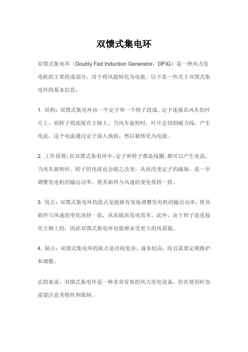双馈式集电环
