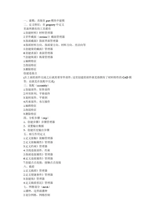 abaqus学习笔记