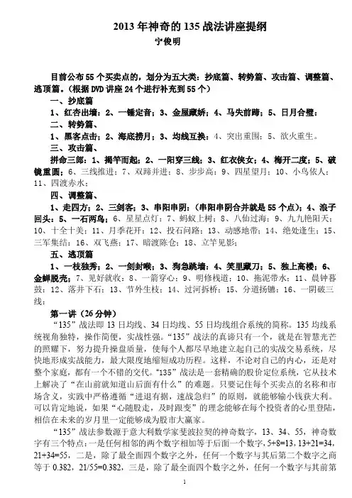 135战法55种方法图解--宁俊明2013版--