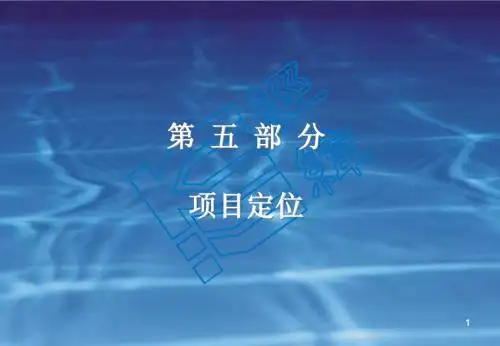 万科项目定位大全