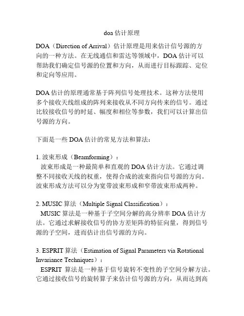 doa估计原理
