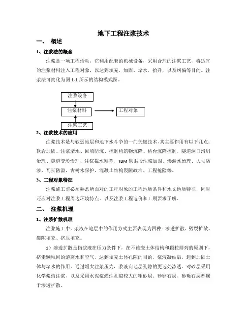 地下工程注浆技术