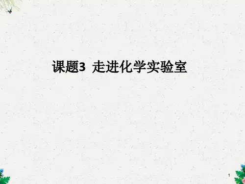 人教版(五四)化学八年级1.3《走进化学实验室》课件.pptx (共58张PPT)