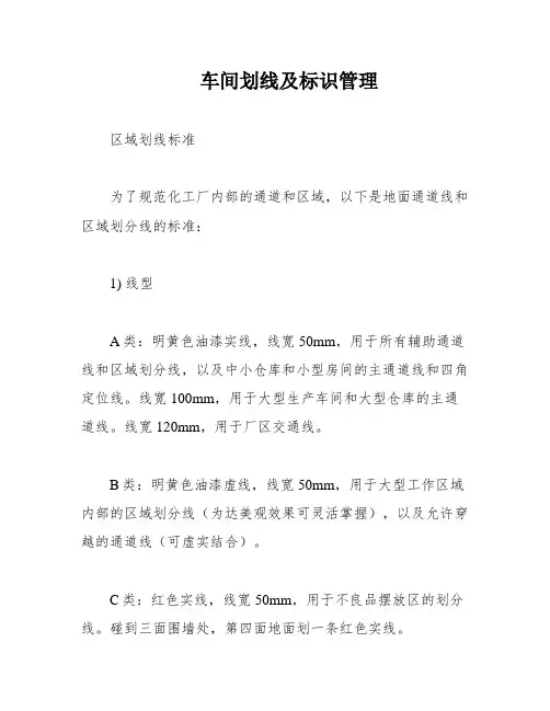 车间划线及标识管理