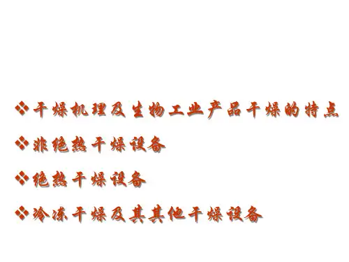 干燥设备的分类,常见干燥设备