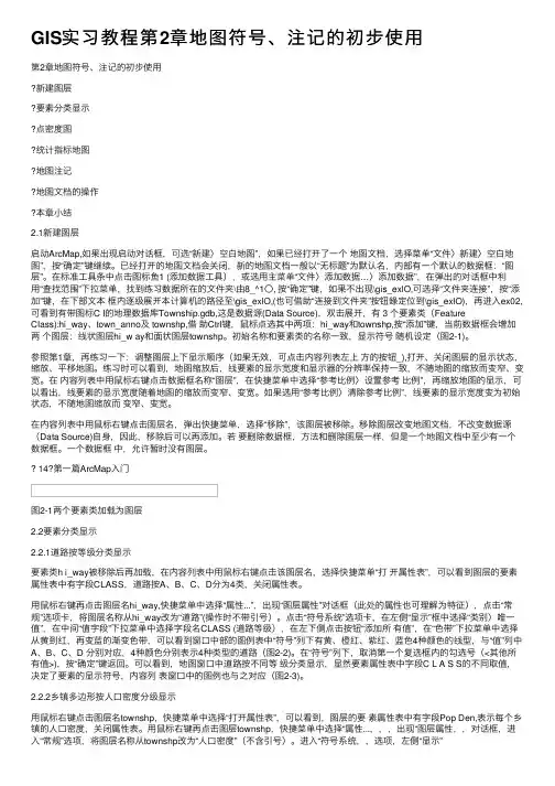 GIS实习教程第2章地图符号、注记的初步使用