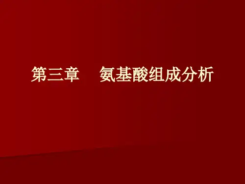 氨基酸组成分析