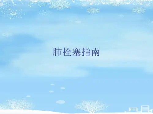 肺栓塞指南