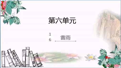 雷雨人教(部编版)()(张)PPT 优秀课件