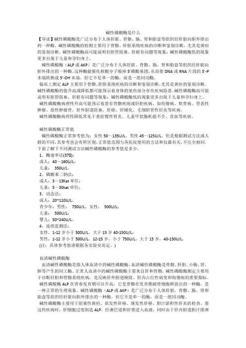 碱性磷酸酶是什么