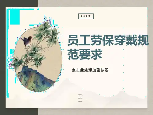 员工劳保穿戴规范(石油)