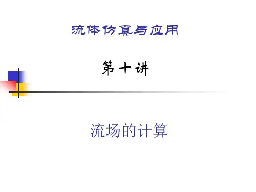 流场的计算(流体力学)