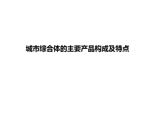 城市综合体的主要产品构成及特点