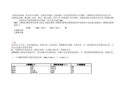超声描述