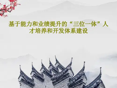 基于能力和业绩提升的“三位一体”人才培养和开发体系建设24页PPT