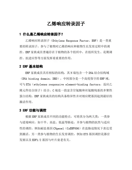 乙烯响应转录因子