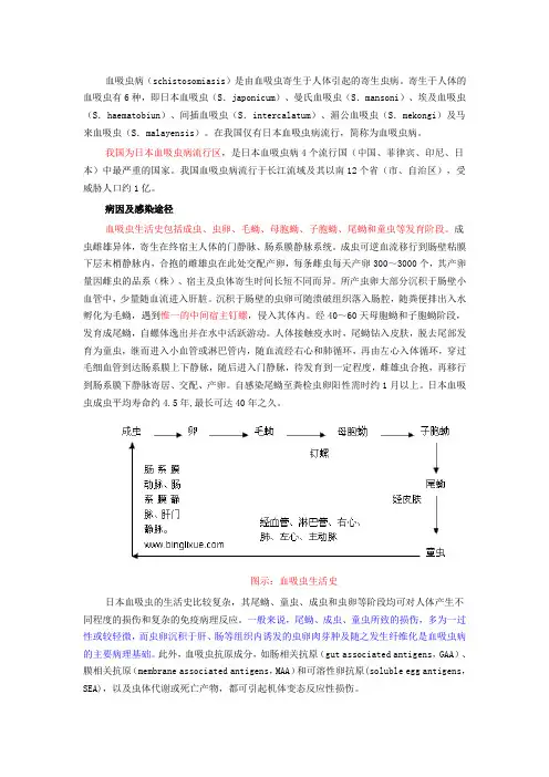 血吸虫病讲义