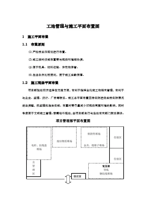 工地管理与施工平面布置图