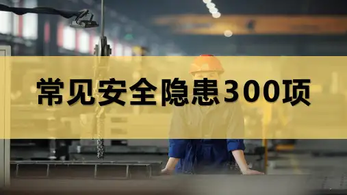 常见安全隐患300项(89页)