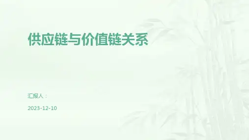 供应链与价值链关系