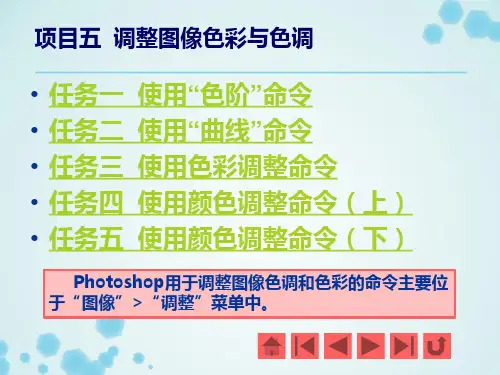 Photoshop CS6 -项目五  调整图像色彩与色调