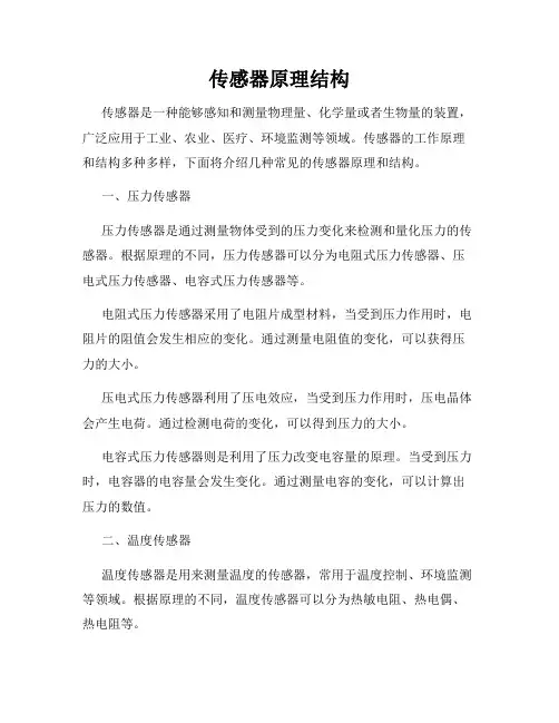 传感器原理结构