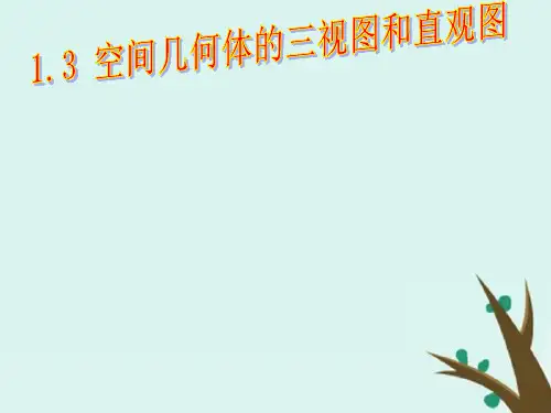 高中数学北师大版必修2课件：第一章立体几何初步1-3-1简单组合体的三视图课件