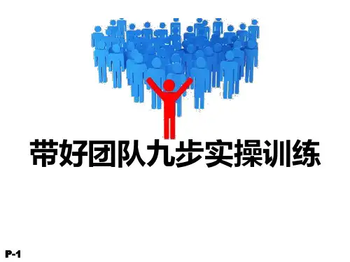 带团队九步实操