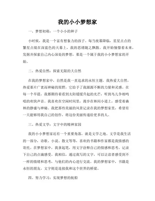 我的小小梦想家