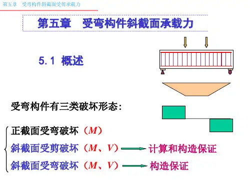 混凝土结构设计原理 课件 第5章-受剪