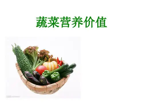蔬菜营养价值