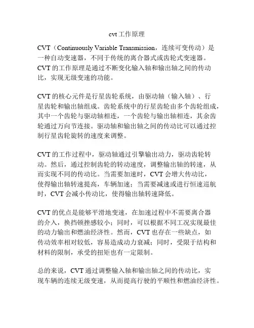 cvt工作原理