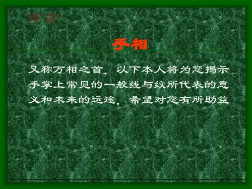 手相ppt课件
