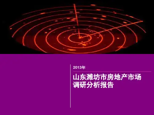 2018年山东潍坊市房地产市场调研分析报告.ppt