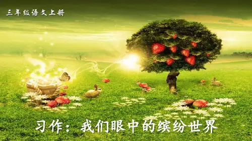 部编版小学三年级语文上册习作《我们眼中的缤纷世界》精品课件