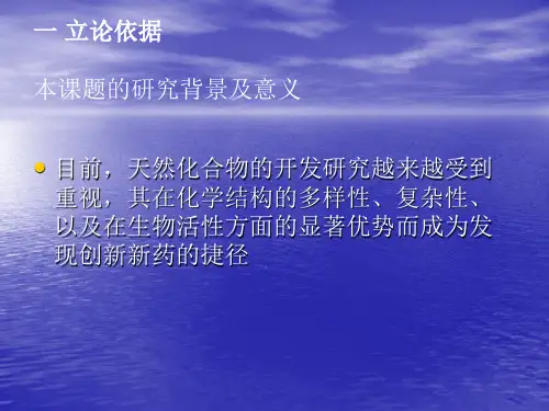开题报告幻灯片